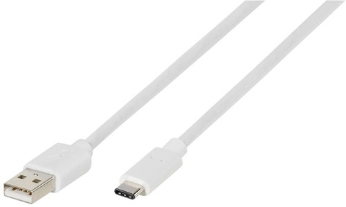 Vivanco USB-C - USB-A kabel - USB 2.0 - 1.2m wit