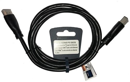Vivanco Bulk HDMI kabel HSE Black 1.5m