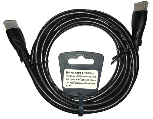 Vivanco Bulk HDMI kabel HSE Black 3m