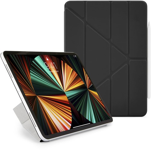 Pipetto iPad Pro 12.9 (2022/2021/2020/2018) Origami No4 Folio - Black