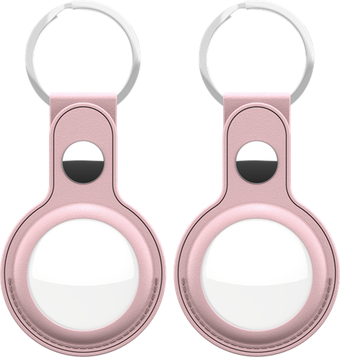 KeyBudz AirTag Keyring Blush Pink - 2 Pack